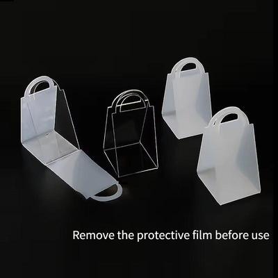 Birthday Party Transparent Decoration Wedding Handheld Box Valentine's Day Gift Box Sugar and Fruit Basket Acrylic Luxury Triangle Gift Box