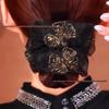 Butterfly Double Layer Luxury Black Organza Scrunchie - Elegant, Versatile, High-End Hair Accessory
