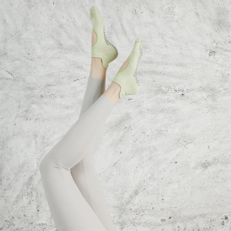 

Женские нескользящие носки для йоги с пятью пальцами - хлопковые, впитывающие пот, дезодорирующие спортивные носки для весны/лета One Size