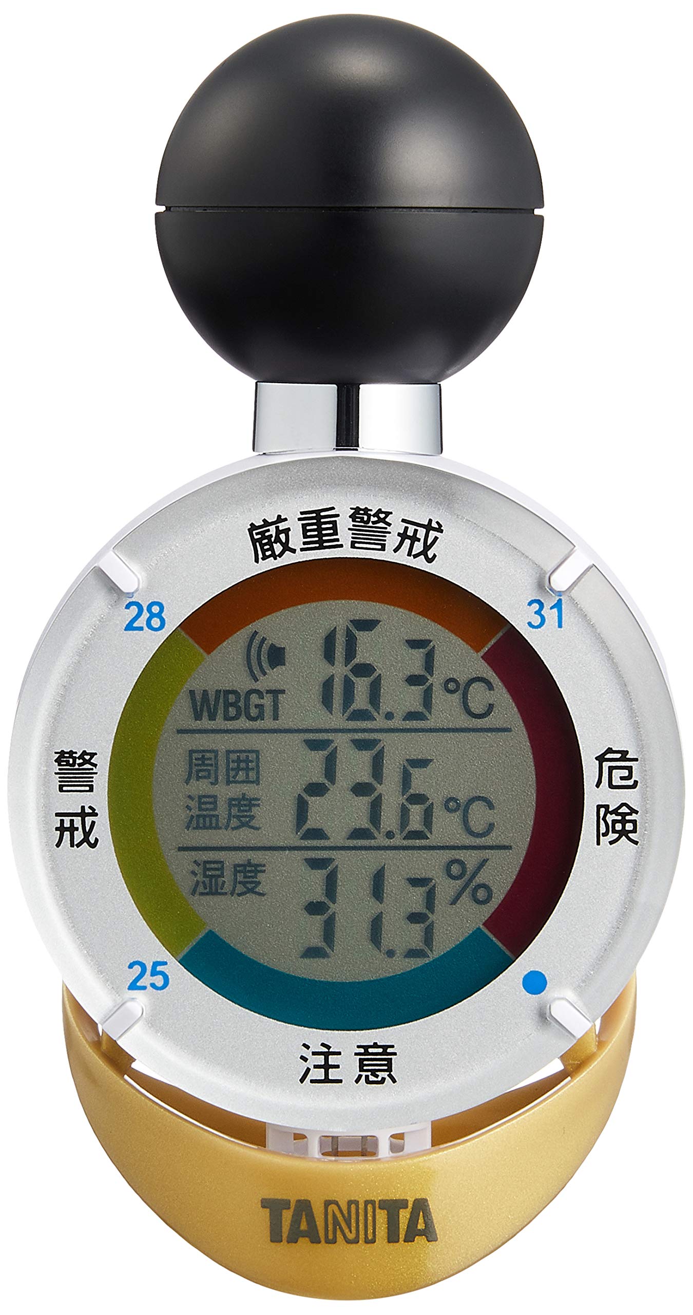 

Tanita Black Ball Heatstroke Index Meter Digital Heatstroke Alarm TT-562GD