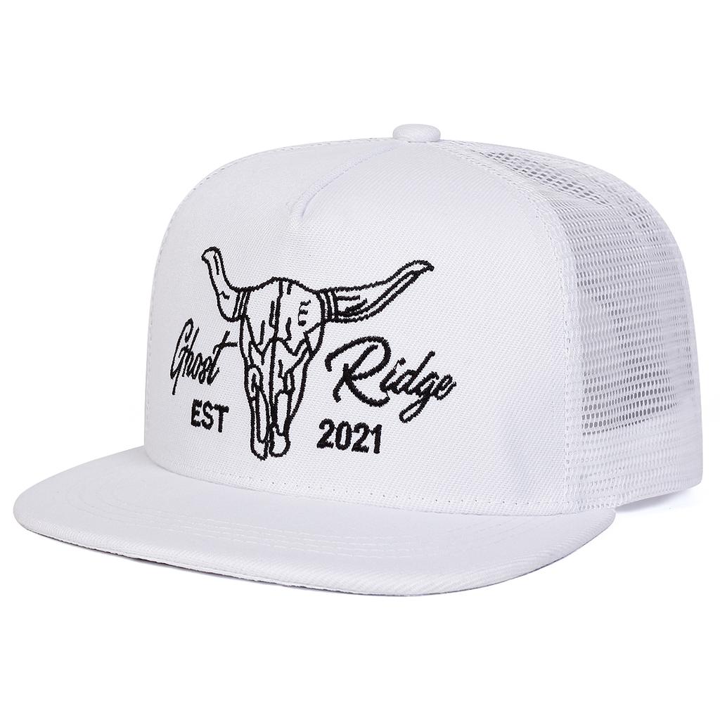 Unisex Ox Head Letter Embroidery Hip-hop Net Hats Spring Summer Outdoor Adjustable Casual Baseball Caps Sunscreen Hat