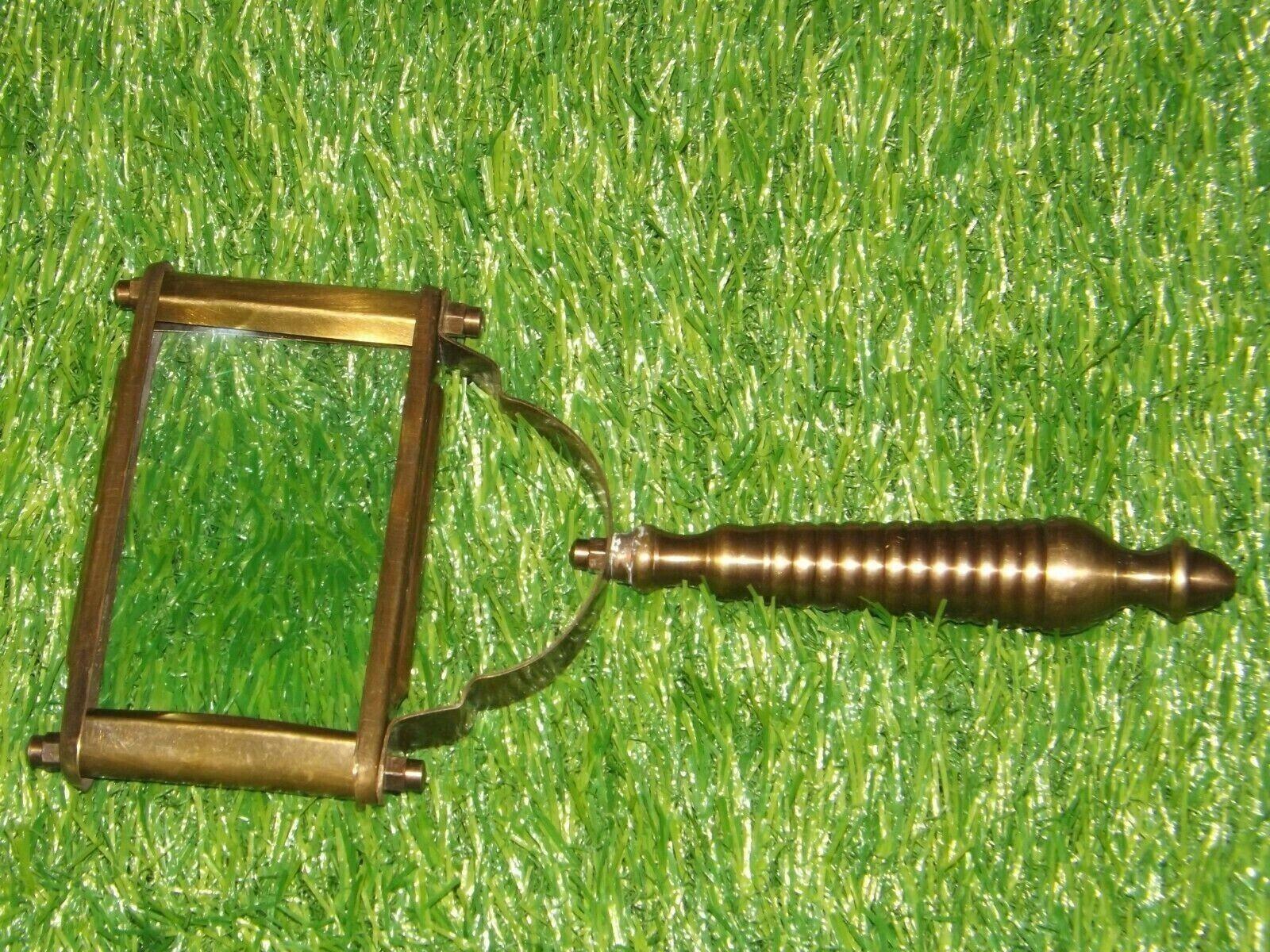 

Латунне збільшувальне скло Manifer зі шкіряним футляром для зберігання, збільшувальне списко ручної роботи, класичний вигляд M аеро