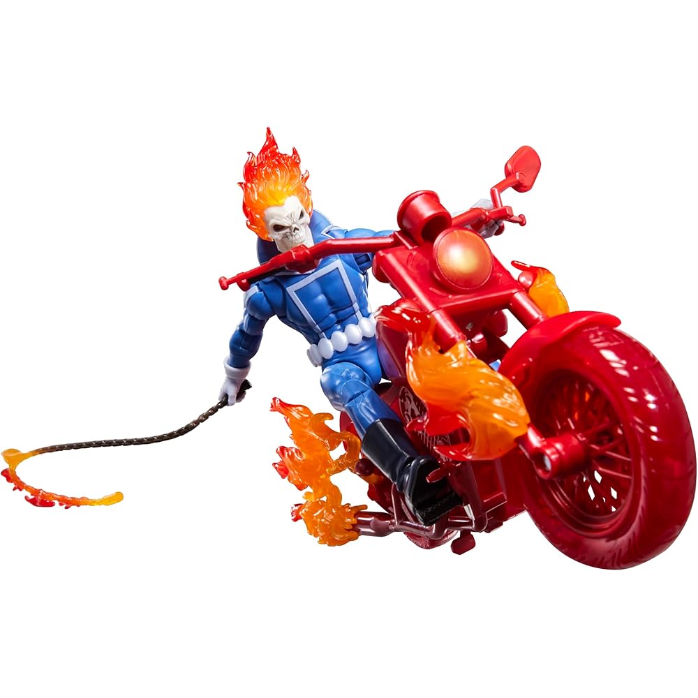 

Hasbro Marvel Legends Series Ghost Rider Johnny Blaze 6-Inch Action Figure with Motorcycle Collectible
