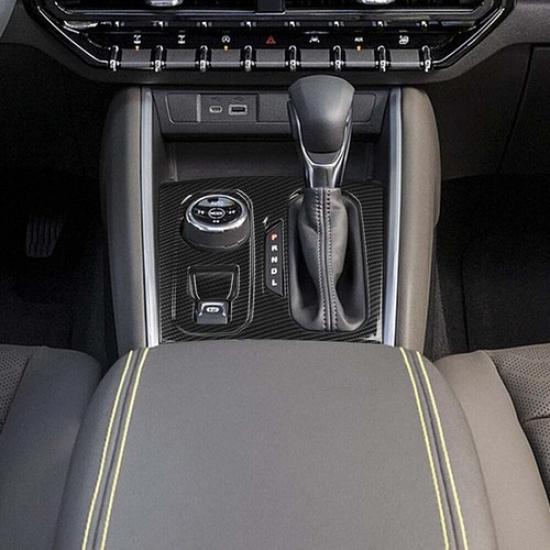 For -2025 Chevy Colorado Carbon Fiber Center Console Gear Shift Panel Cover