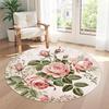 Flower Round Carpet Perfect for Outdoor Study room Entryway Hallway Antislip Round Carpet Office home decor Spiritual Gift