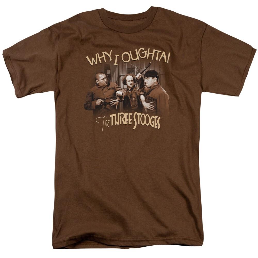 The Three Stooges Why I Oughta Licensed Adult T-Shirt XL