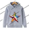 Pink Star Print Children's Hoodie for Boys and Girls - Long-Sleeved and Warm