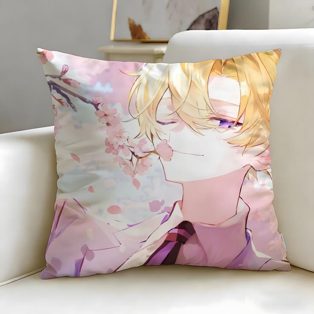 Anime Ouran High School Host Club Cushion Cover Soft & Easy-Wash Pillow Case – Versatile For Couch, Bed, Travel And Office