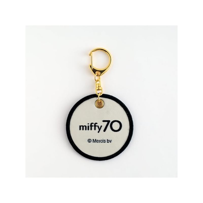 [Green Flash] Miffy Patch Key Ring GMB-018 Ivory Approximately W62 X H62 X D10mm