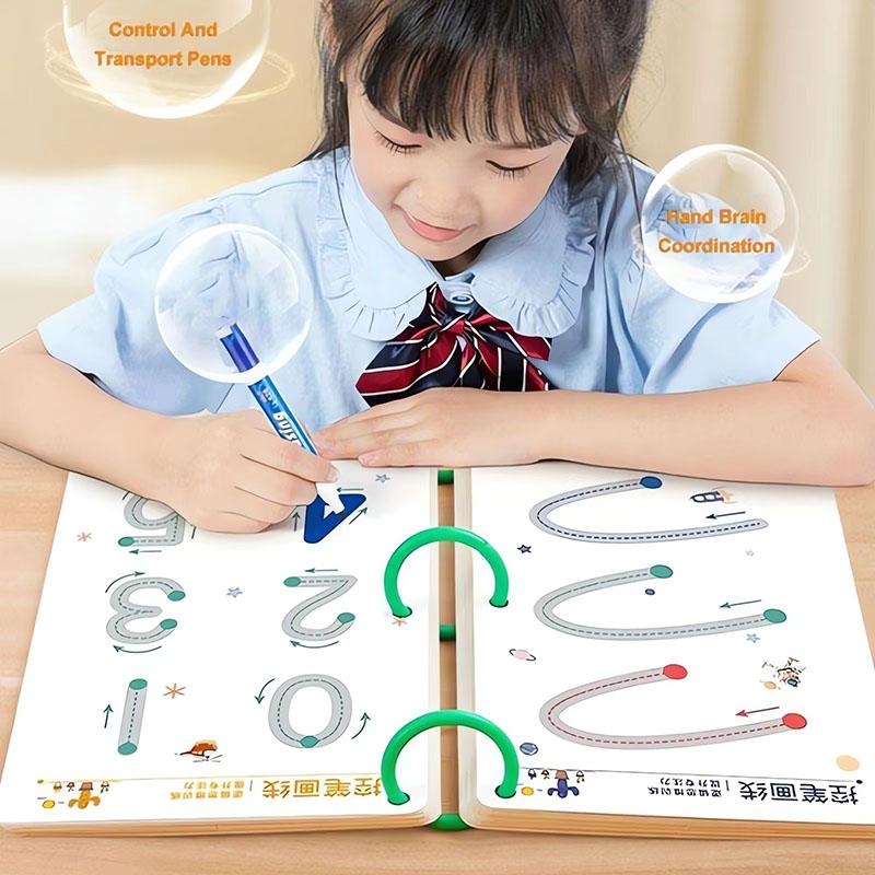 Magical Tracing Workbook Develop Brain Educational Montessori Books for Children Pen Control Training Reusable Calligraphy Copybook For Kids