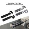 Zinc Zinc Alloy Steel Highway Crash Bar Footpegs Engine Guard Footrest  Front Crash Bar