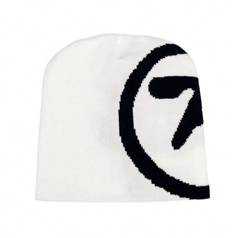 1pc Gothic Women's Hat Beanie Knit Star Streetwear Winter Fashion Wool Pullover Graphic Aesthetic Unisex Accessories