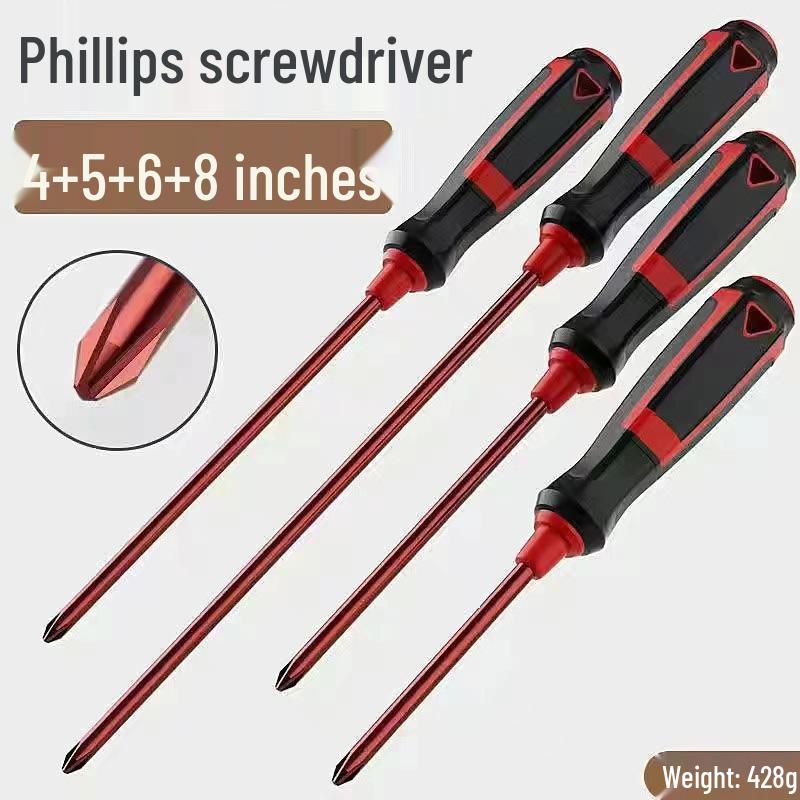 S2 Alloy Steel Phillips Screwdriver Set - Super Hard Industrial Grade Household Tool