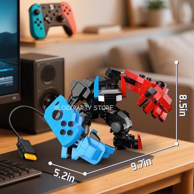 Mattoncini MOC Controller di Gioco Switch Mecha Blocchi da Costruzione Modello Robot Trasformabile Giocattoli da Assemblare Per Bambini Regali di Capodanno
