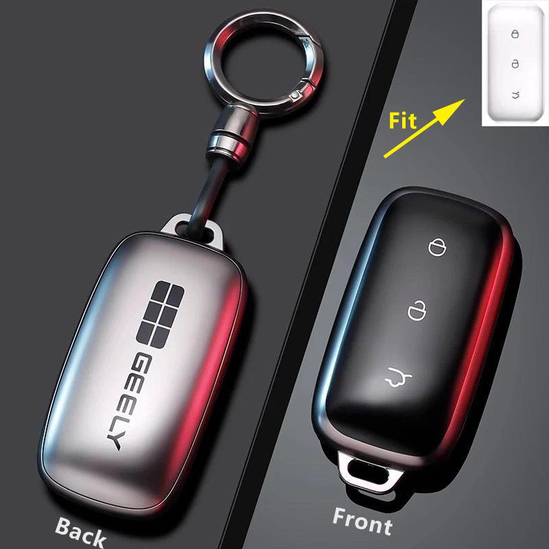 

TPU Key Case Fob Cover for Geely Galaxy EX5 E5 Cityray L6 L7 EMI Proton e.MAS 7 5 E8 Starry 8 Keychain Shell Car Accessories (as the picture,for Galaxy L7)