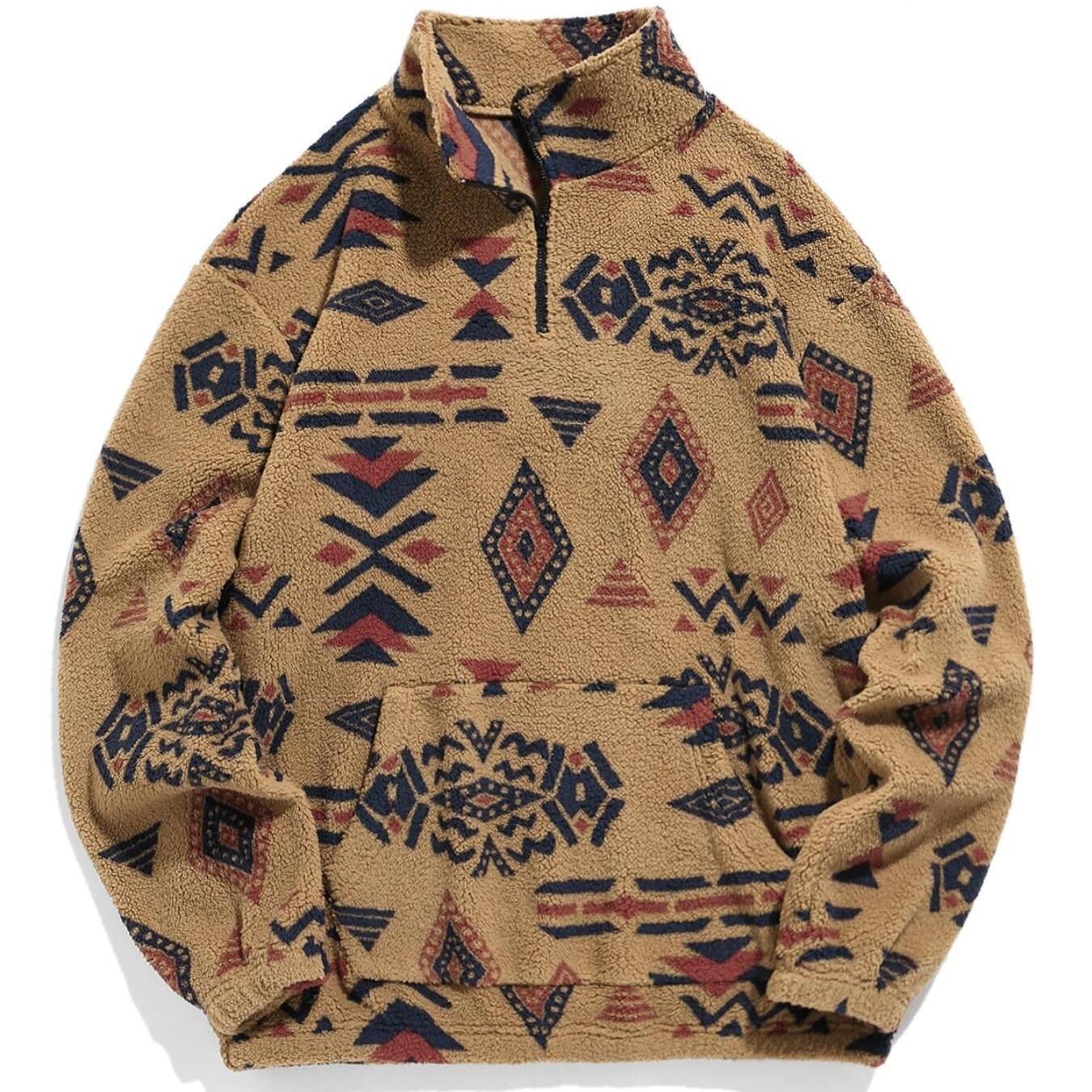 

Men s Winter Casual Fleece Sweatshirts Warm Long Sleeve Quarter Zip Top Pullover Outwear With Pocket Fuzzy Loose Fit Stand Collar Sweat Shirts for Men S