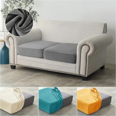 1pc Velvet Sofa Seat Cushion Cover Elastic Soft All Inclusive Armchair Sofa Slipcover Furniture Protector for Living Room