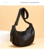 2025 Minimalist Retro Dumpling Large-Capacity Nylon Crossbody Shoulder Bag for Women