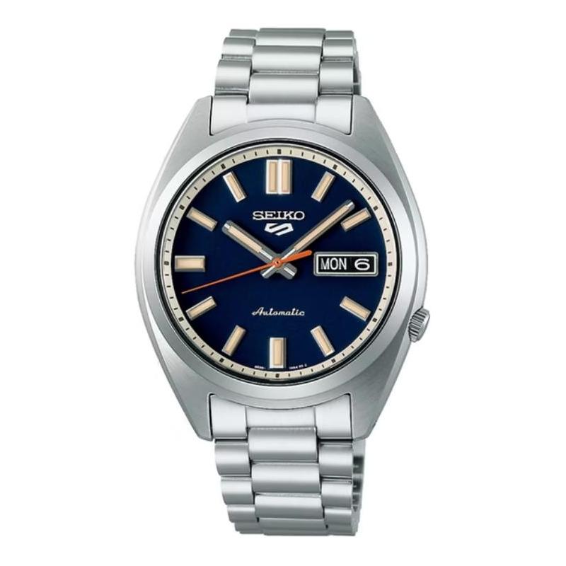SEIKO 5 series 100 meters waterproof Automatic Steel Strap 37.4mm men s watch blue dial SRPK87K1 синий