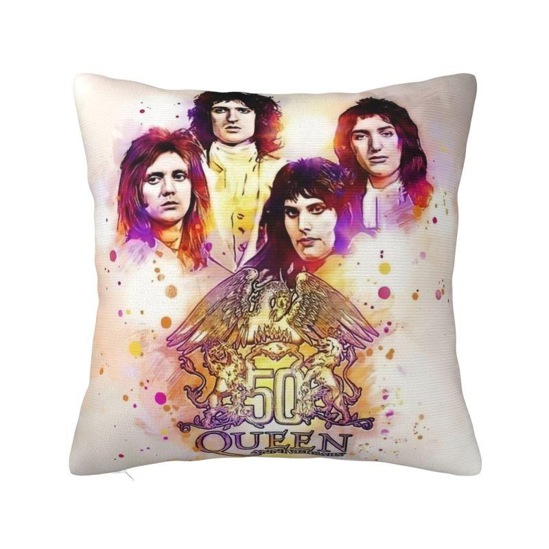 

Custom Freddie Mercury Queen Band Cushion Cover Soft Nordic Pillow Cases Decor Home 30x30cm 12x12in