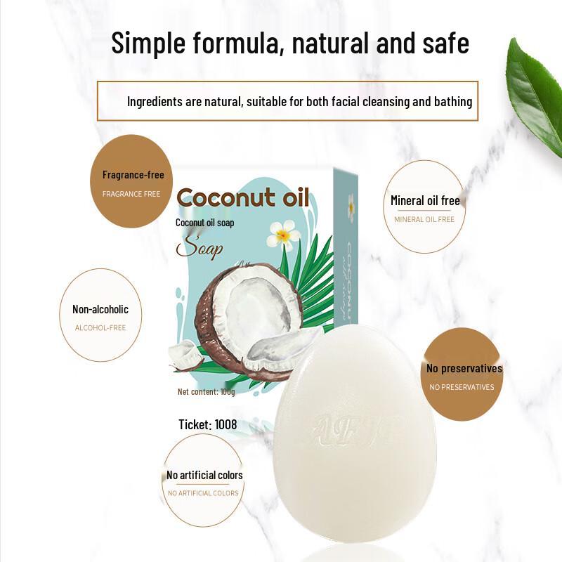 AIFUJIAPIN Natürliche Kokosöl Handgemachte Seife