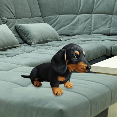 Dachshund Doll Decor Realistic Snuggling Cartoon Stuffed Animal Toy Sofa Ornament for Adults