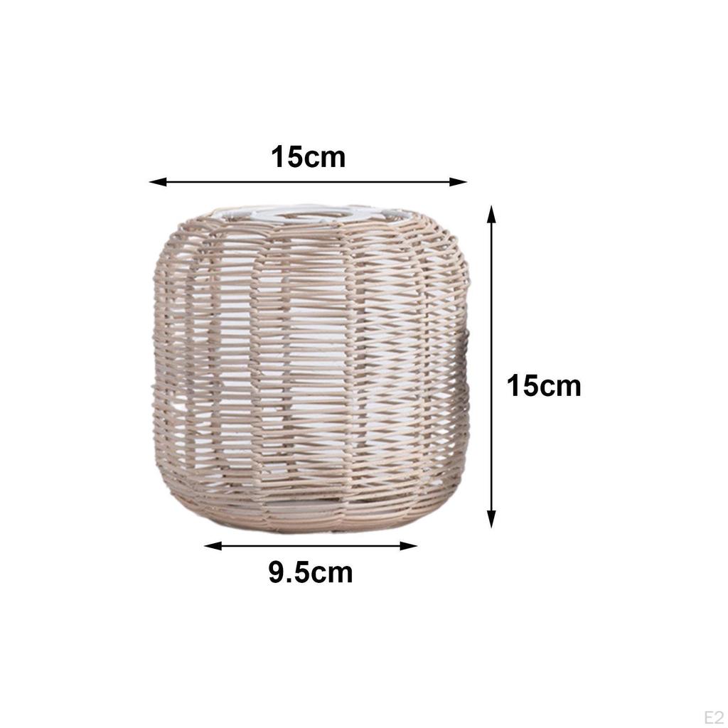 Boho Rattan Lampshade Collection for Stylish Home Decor