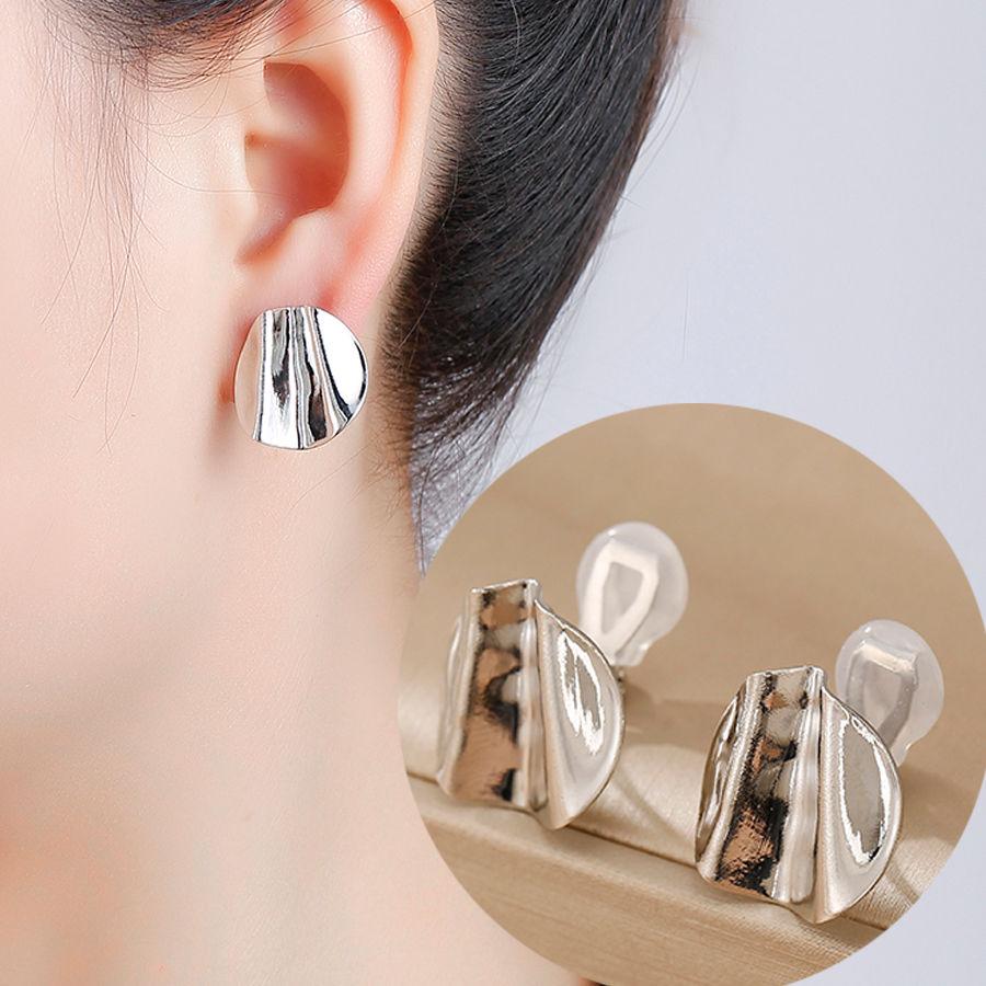 

Новые модные геометрические серьги для женщин без пирсинга простые клипсы на серьгах