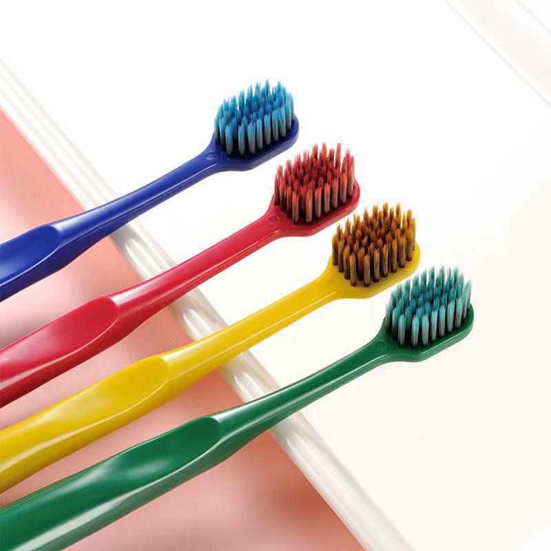 Adult Korean Couple Soft Bristle Toothbrush 2-Pack: Bamboo Charcoal Wide Head for Daily Use