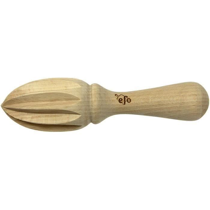 Presse-agrumes - EFO - Presse Citron En Bois - 100% Écologique - Bois De Hêtre - 15 Cm