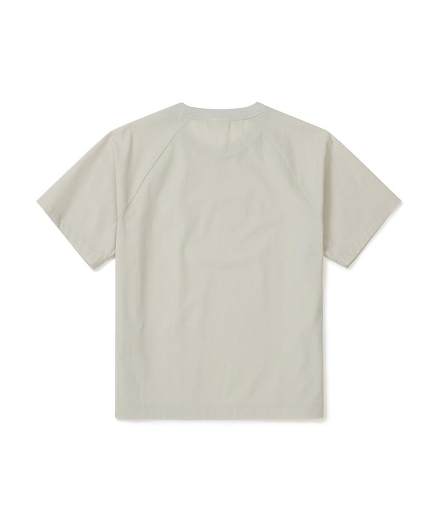 SNOWPEAK APPAREL Airdots Women'S Basic Short Sleeve T-Shirt (S25Mwtts35) Light Beige
