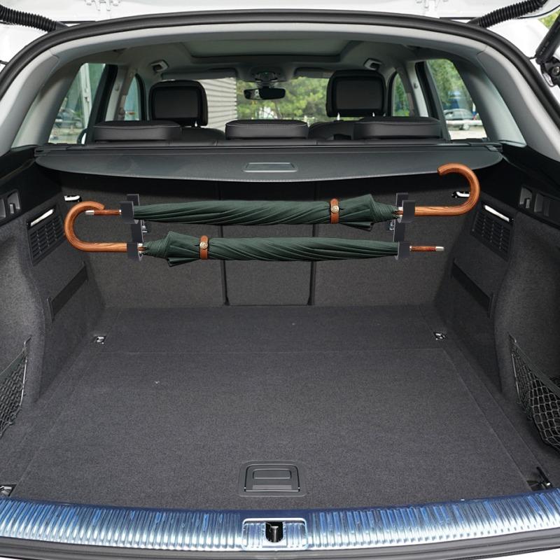 Car Trunk Umbrella Storage Hooks Universal Multifunctional Car Umbrella Mounting Bracket Auto Storage Organizing Tools 2PCS