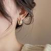1 Pair of Vintage Wheat Leaf Earrings for Ladies | Shining Bezel | Elegant Daily and Party Jewelry Gifts for Her