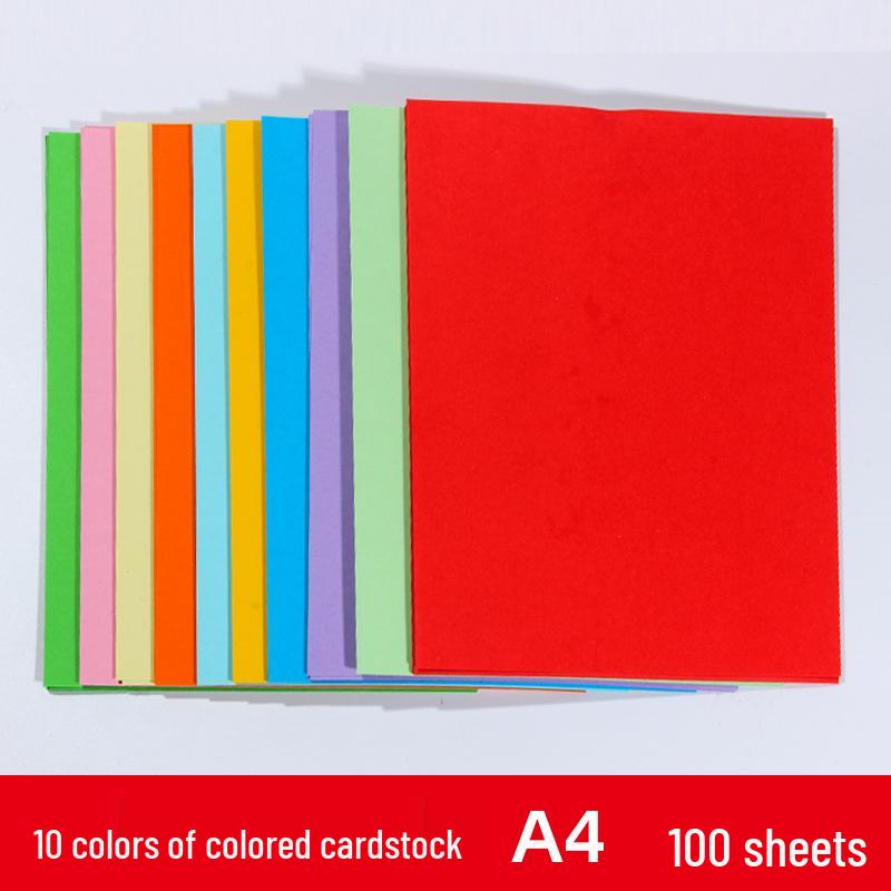A4 Color & Black/White Cardstock, 200g, for Kids' Crafts & Art, Free Shipping