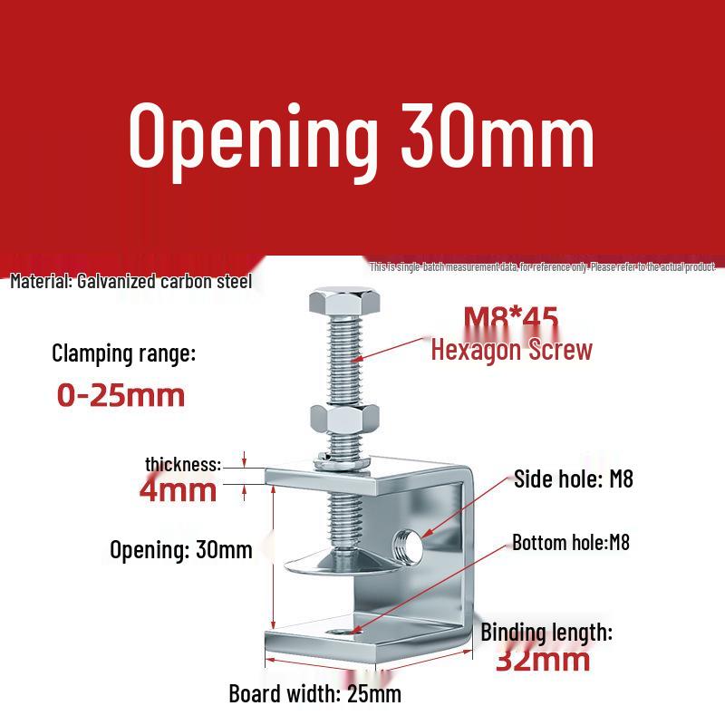 304 Tiger Clip U-Shaped Woodworking G-Clamp