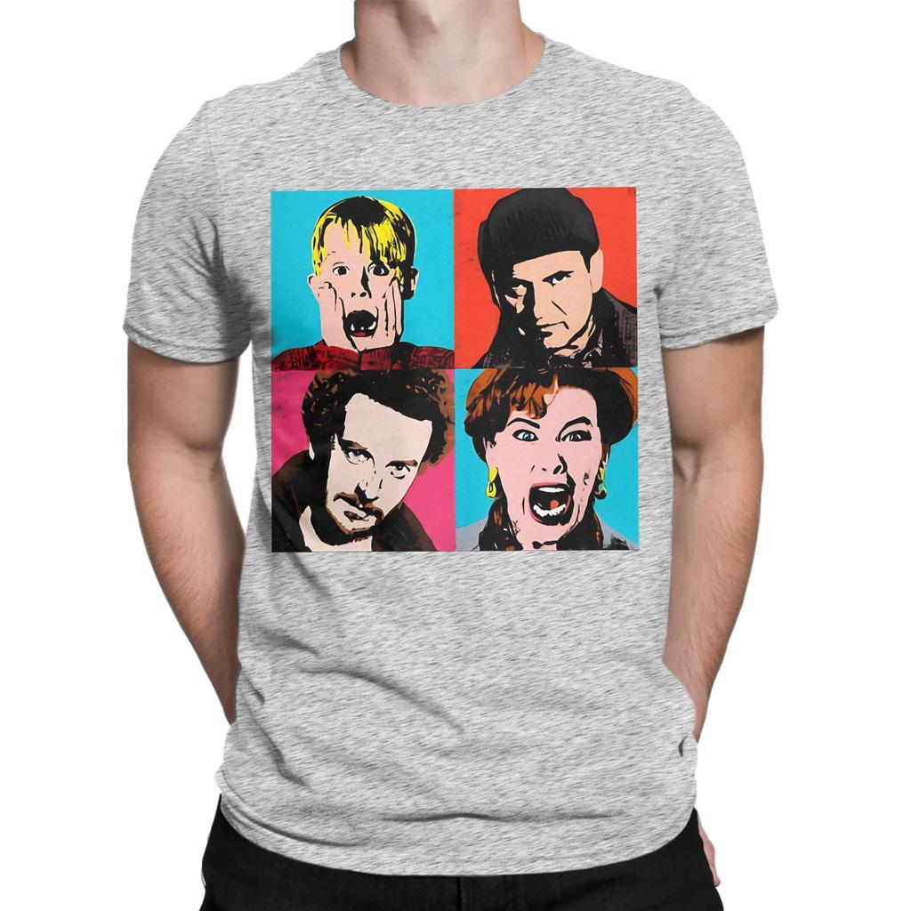 Warhol Alone Funny 100 Cotton Tshirt Home Alone Tees Tops For Unisex