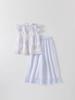 Girls' Summer Two-Piece Hanfu Qipao Set – New Chinese Style Chiffon Tang Suit Costume