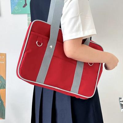 JK Uniform Bag Japanese Orthodox JK Handheld Student Bag Oxford Cloth Shoulder Handheld School Bag Computer Bag Commuter Bag Female