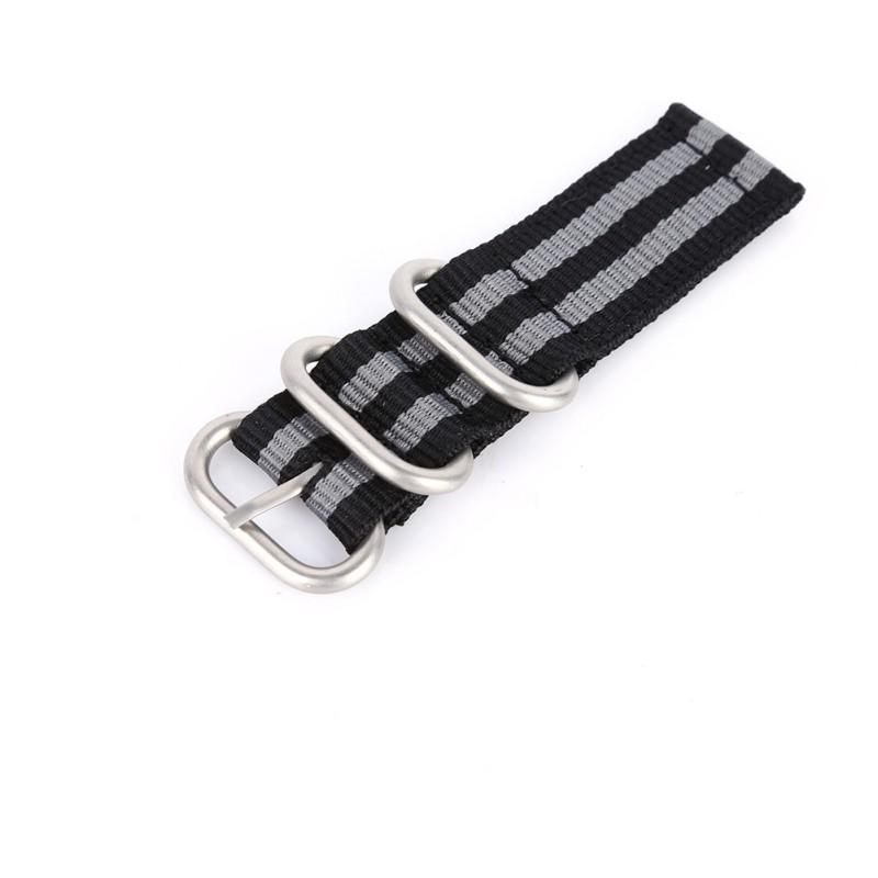 Uhrenarmband aus Nylon, atmungsaktiv, waschbar, dicker Ring, Dornschließe, leichte Armbanduhr