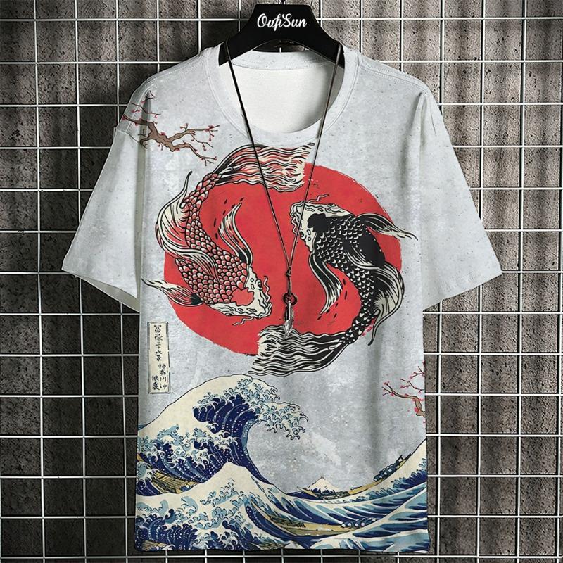 Pattern T Shirt For Men Colorful 3D Printed Tees Summer Casual Short Sleeve Loose