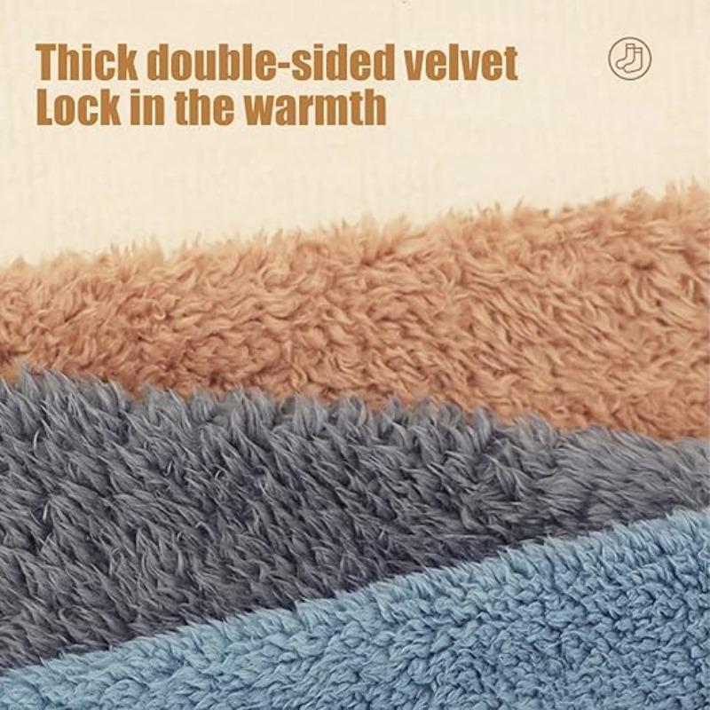 Vinter Varma Fötter Strumpor Kvinnor & Män Multifunktionella Sovsockor Maskintvättbara Fotvärmare för Sänganvändning & Familjens Dagliga Användning