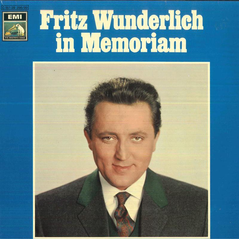 

LP Record FRITZ WUNDERLICH - Fritz Wunderlich In Memoriam 1C1872929899 EMI Germany Classical Used
