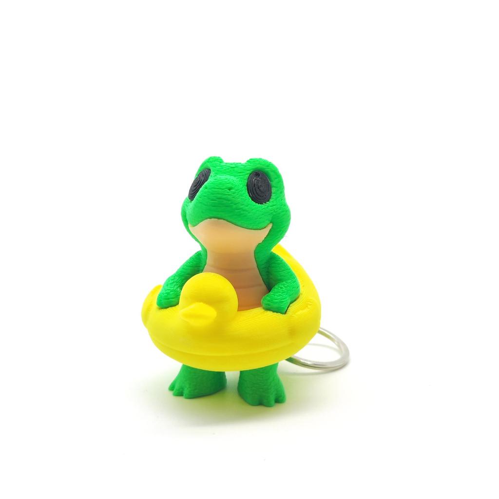3D Printed Dinosaur Keychain – Cute Animal Model Bag Charm & Cartoon Pendant