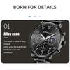 CRRJU-2276 Men's Watch Casual Personality Watch Men's Watch Student Watch Simple Steel Band Calendar