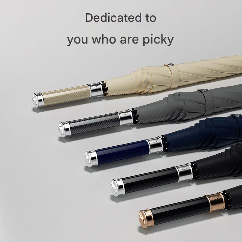 High-end Fully Automatic Thickened Bold Wind and Rain Resistant Umbrella Men's Business Anti-rainstorm Long Handle Umbrella