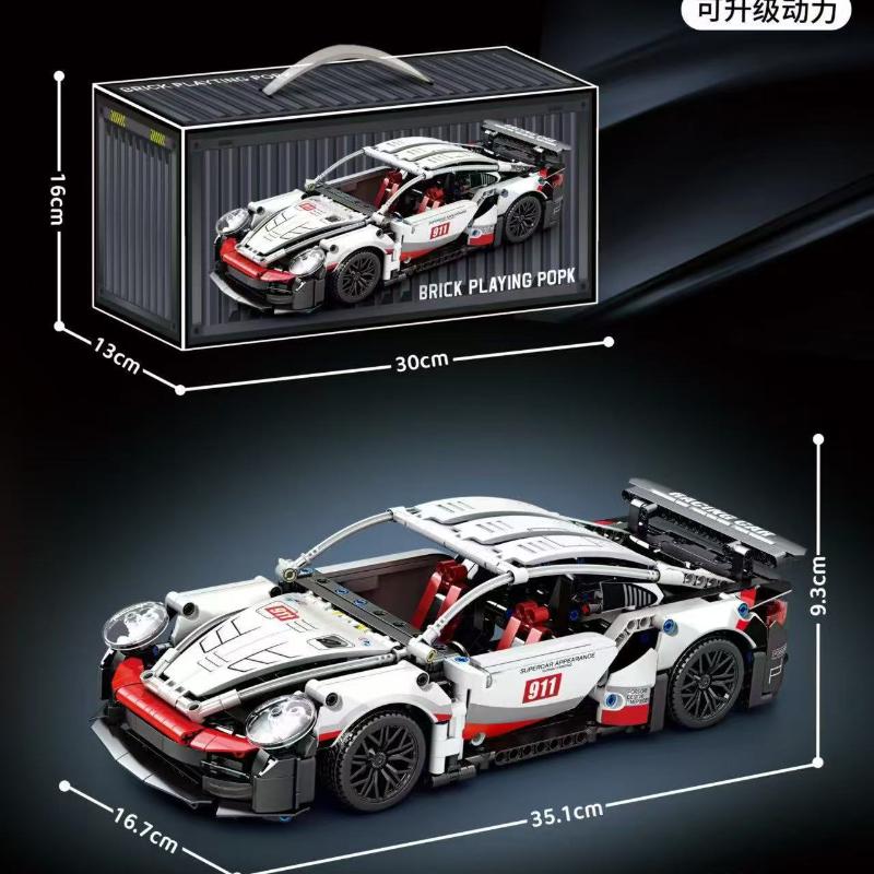 Teknik Yapı Taşları Araba Yarışı Spor Hız Araç Modeli Şehir Mekanik Süper Tuğlalar Yapboz Oyuncakları Yetişkin Hediyesi