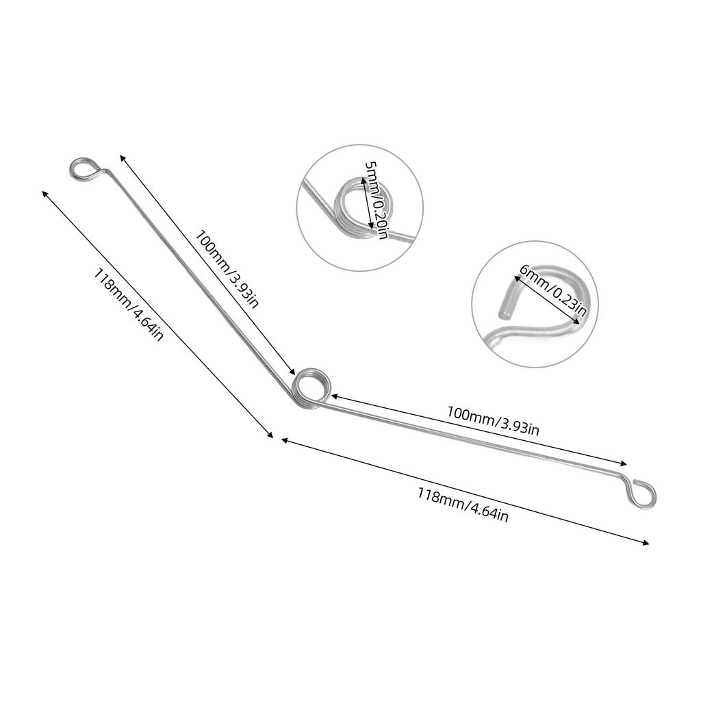 40 STUKS Verzonken Verlichting Veren Torsieveren Clips voor Verzonken Verlichting Accessoires Roestvrij Staal Verzonken Verlichting Afwerkingen