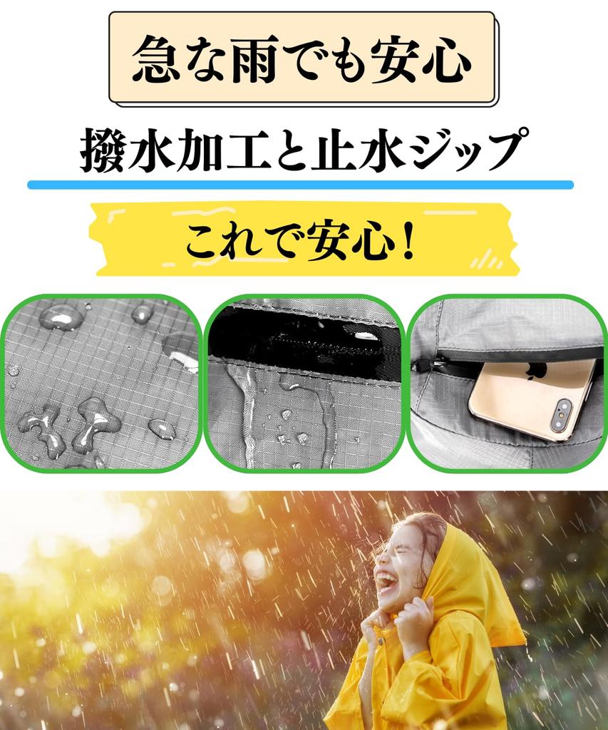 [motayu18] Foldable Backpack for Women - Large Capacity, Waterproof, for Shopping, Hiking, Travel, Eco Bag, Packable (Black, Free Size)