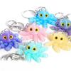 3D Printed Multi-Joint Movable Cute Octopus Little Pendant Keychain Car Key Ring Schoolbag Pendant