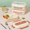 Bear Design Microwaveable Lunch Box Set